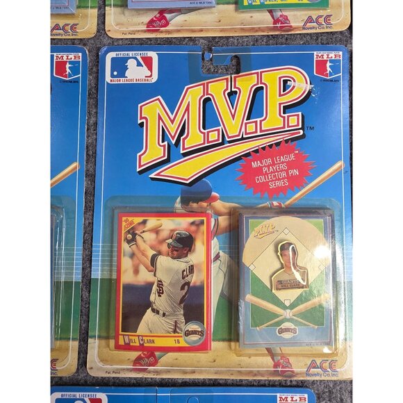 Major League Baseball MVP 1990 Collector Pin Set Lot Of 7 Ripken Bonilla Clark - Picture 6 of 8